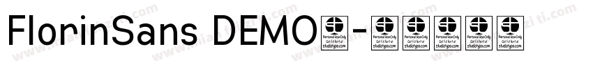 FlorinSans DEMO◆字体转换